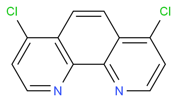 4,7-dichloro-1,10-phenanthroline_分子结构_CAS_5394-23-0