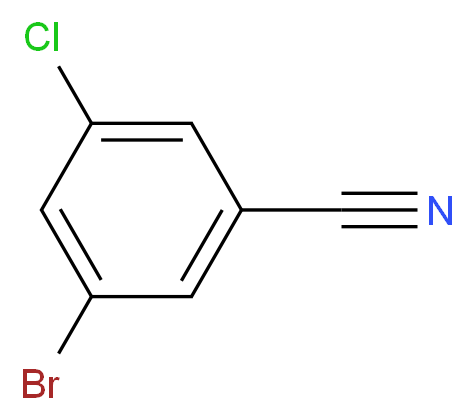 3-Bromo-5-chlorobenzonitrile_分子结构_CAS_304854-55-5)