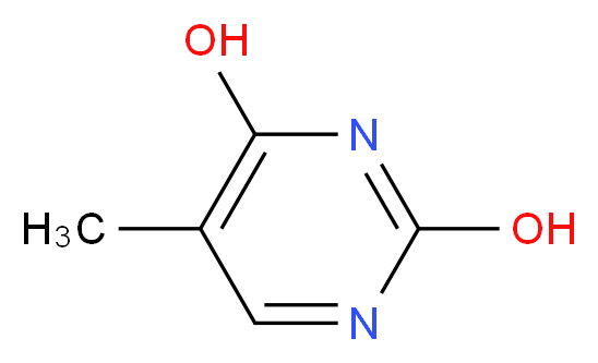 5-methylpyrimidine-2,4-diol_分子结构_CAS_65-71-4