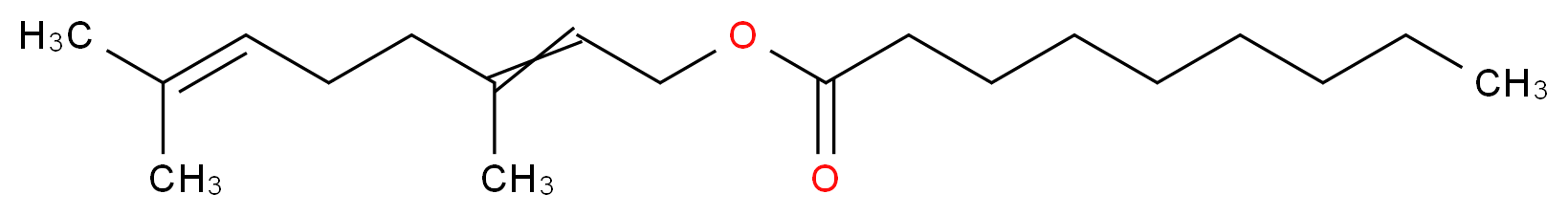 3,7-dimethylocta-2,6-dien-1-yl nonanoate_分子结构_CAS_68039-29-2