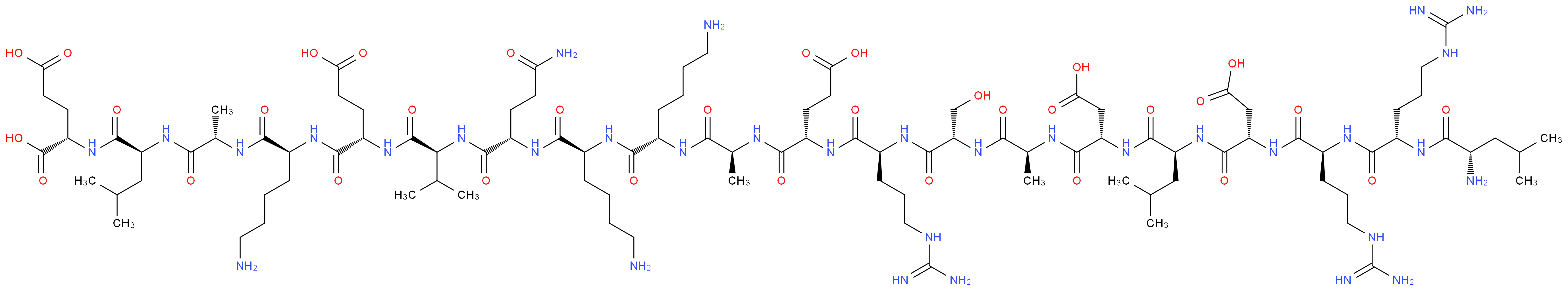 (2S)-2-[(2S)-2-[(2S)-2-[(2S)-6-amino-2-[(2S)-2-[(2S)-2-[(2S)-2-[(2S)-6-amino-2-[(2S)-6-amino-2-[(2S)-2-[(2S)-2-[(2S)-2-[(2S)-2-[(2S)-2-[(2S)-2-[(2S)-2-[(2S)-2-[(2S)-2-[(2S)-2-[(2S)-2-amino-4-methylpentanamido]-5-carbamimidamidopentanamido]-5-carbamimidamidopentanamido]-3-carboxypropanamido]-4-methylpentanamido]-3-carboxypropanamido]propanamido]-3-hydroxypropanamido]-5-carbamimidamidopentanamido]-4-carboxybutanamido]propanamido]hexanamido]hexanamido]-4-carbamoylbutanamido]-3-methylbutanamido]-4-carboxybutanamido]hexanamido]propanamido]-4-methylpentanamido]pentanedioic acid_分子结构_CAS_152044-86-5