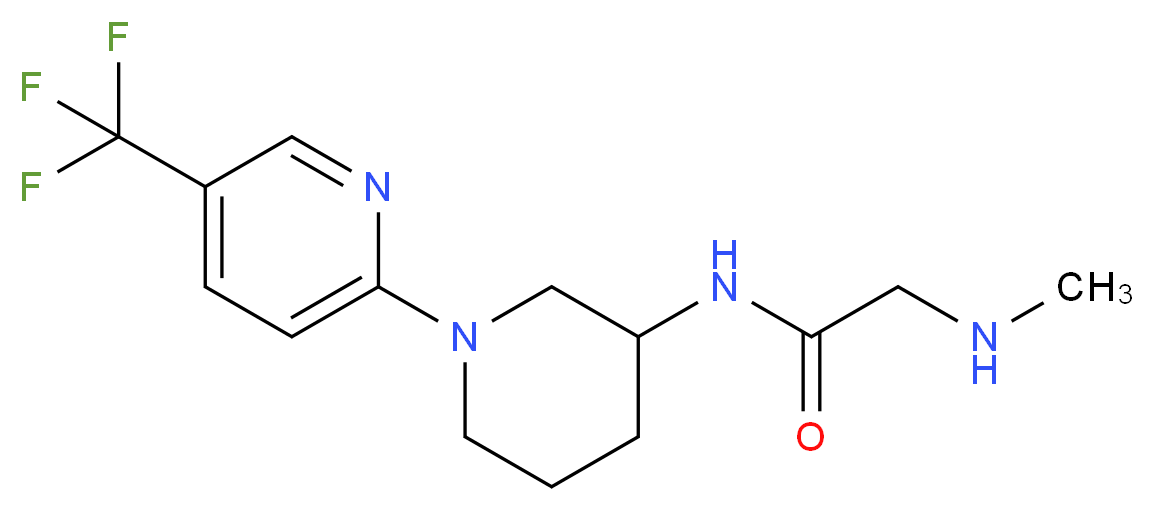 N~2~-methyl-N~1~-{1-[5-(trifluoromethyl)-2-pyridinyl]-3-piperidinyl}glycinamide_分子结构_CAS_)