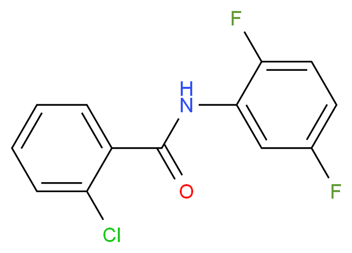 2-chloro-N-(2,5-difluorophenyl)benzamide_分子结构_CAS_903302-26-1