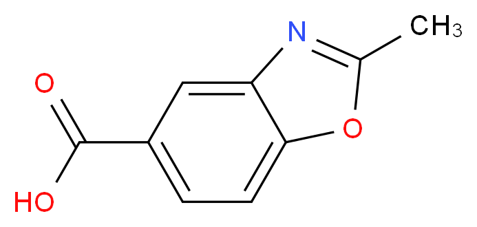 2-methyl-1,3-benzoxazole-5-carboxylic acid_分子结构_CAS_90322-32-0