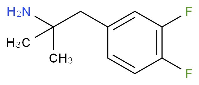 1-(3,4-difluorophenyl)-2-methylpropan-2-amine_分子结构_CAS_868049-95-0)