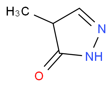 4-甲基-2-吡唑啉-5-酮_分子结构_CAS_13315-23-6)