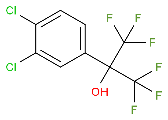 2-(3,4-Dichlorophenyl)-1,1,1,3,3,3-hexafluoro-propan-2-ol_分子结构_CAS_65072-48-2)
