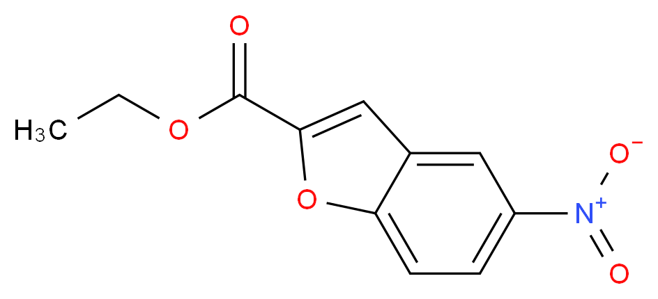 ethyl 5-nitro-1-benzofuran-2-carboxylate_分子结构_CAS_69404-00-8