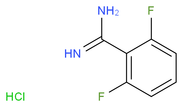 2,6-DIFLUORO-BENZAMIDINE HYDROCHLORIDE_分子结构_CAS_304867-43-4)