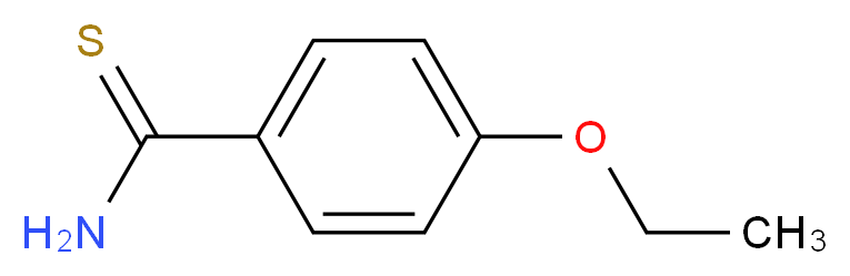4-ethoxybenzene-1-carbothioamide_分子结构_CAS_57774-79-5