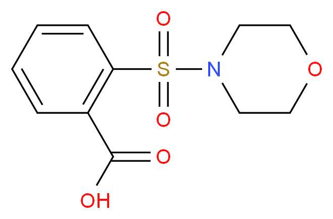 2-(morpholine-4-sulfonyl)benzoic acid_分子结构_CAS_87223-34-5