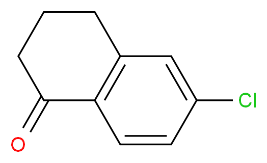 6-chloro-1,2,3,4-tetrahydronaphthalen-1-one_分子结构_CAS_26673-31-4