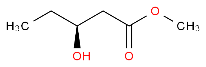 (+)-(S)-3-羟基戊酸甲酯_分子结构_CAS_42558-50-9)