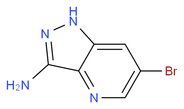 6-Bromo-1H-pyrazolo[4,3-b]pyridin-3-amine_分子结构_CAS_1211516-09-4)