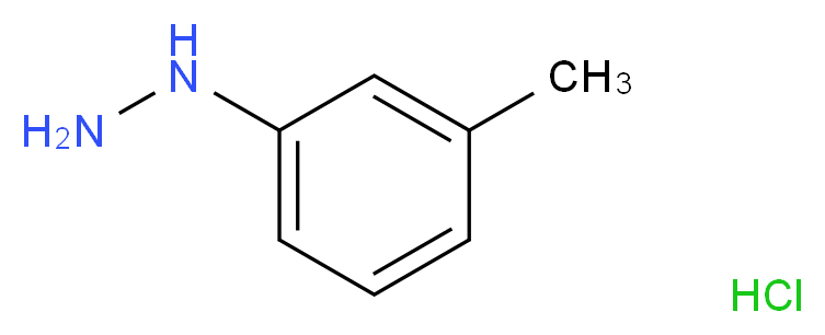 (3-methylphenyl)hydrazine hydrochloride_分子结构_CAS_637-04-7