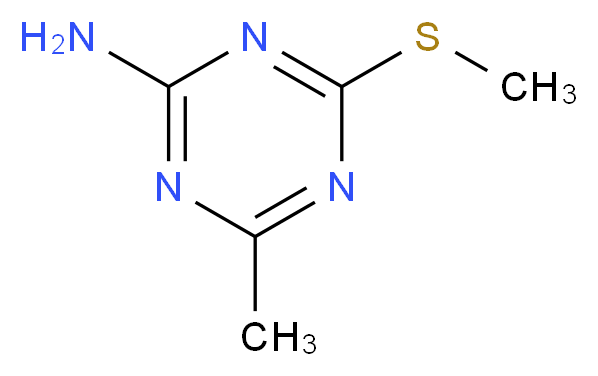 4-Methyl-6-(methylthio)-1,3,5-triazin-2-amine_分子结构_CAS_27622-90-8)