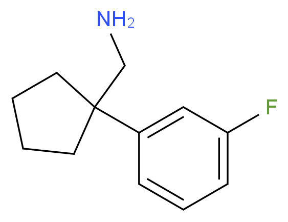 1-[1-(3-fluorophenyl)cyclopentyl]methanamine_分子结构_CAS_359715-61-0)