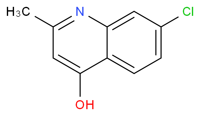 7-CHLORO-2-METHYL-4-QUINOLINOL_分子结构_CAS_15644-88-9)