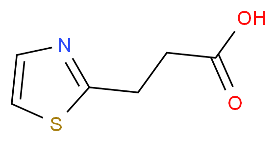 3-(1,3-thiazol-2-yl)propanoic acid_分子结构_CAS_144163-65-5