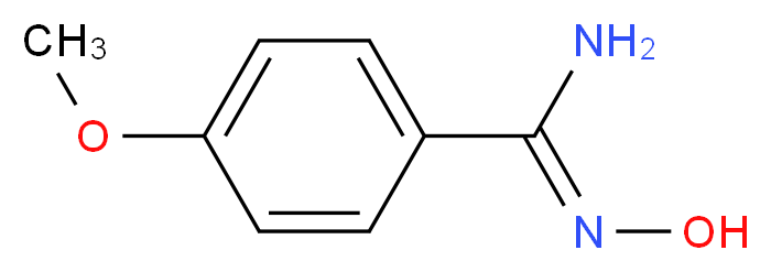 (Z)-N'-hydroxy-4-methoxybenzene-1-carboximidamide_分子结构_CAS_5373-87-5