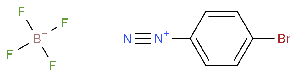 4-bromobenzene-1-diazonium; tetrafluoroboranuide_分子结构_CAS_673-40-5