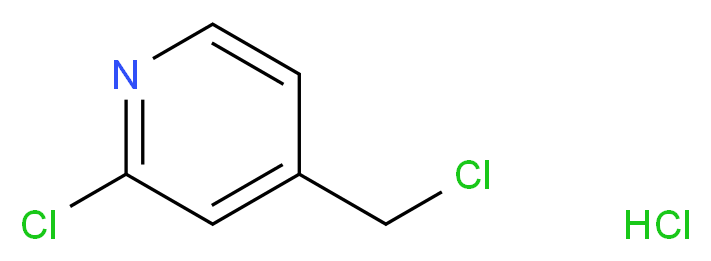 2-chloro-4-(chloromethyl)pyridine hydrochloride_分子结构_CAS_117934-37-9