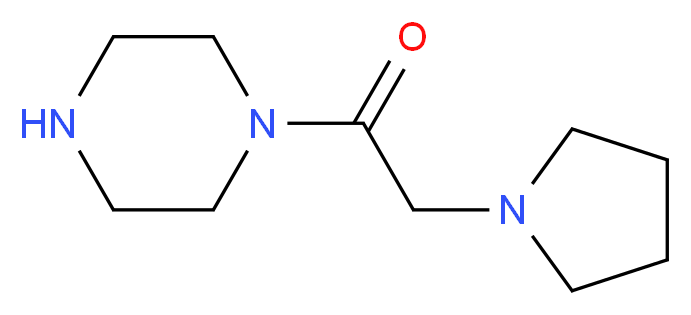 1-(piperazin-1-yl)-2-(pyrrolidin-1-yl)ethan-1-one_分子结构_CAS_)