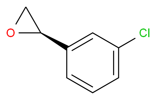 (R)-(+)-(3-氯苯基)环氧乙烷_分子结构_CAS_62600-71-9)