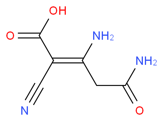 (2Z)-3,5-Diamino-2-cyano-5-oxopent-2-enoic acid_分子结构_CAS_)
