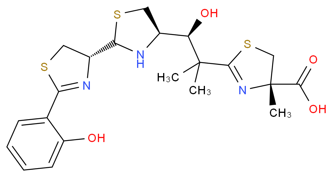 Yersiniabactin_分子结构_CAS_)