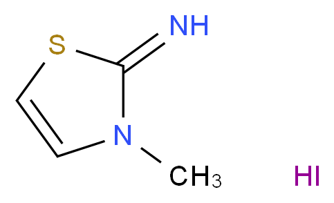 3-methyl-1,3-thiazol-2(3H)-imine hydroiodide_分子结构_CAS_6149-13-9)