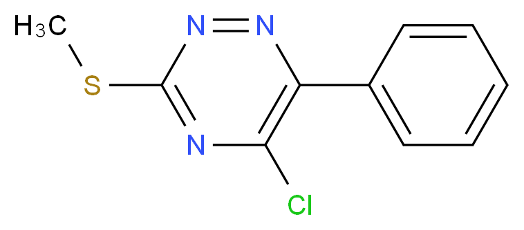 5-CHLORO-3-(METHYLTHIO)-6-PHENYL-1,2,4-TRIAZINE_分子结构_CAS_109307-01-9)