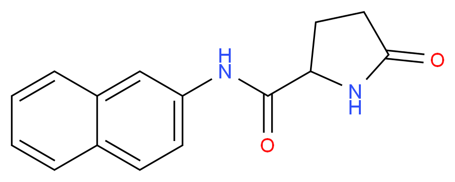 L-Pyroglutamic Acid β-Naphthylamide_分子结构_CAS_22155-91-5)