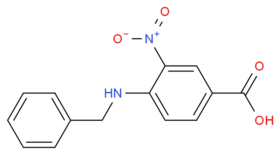 4-(Benzylamino)-3-nitrobenzoic acid_分子结构_CAS_68502-37-4)