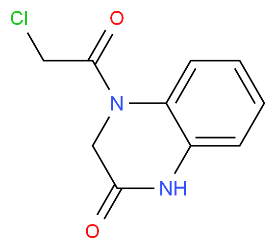 4-(2-chloroacetyl)-1,2,3,4-tetrahydroquinoxalin-2-one_分子结构_CAS_436088-67-4