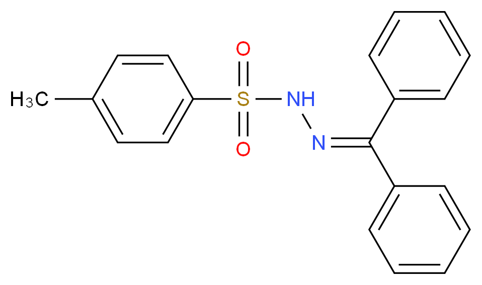 N'-(diphenylmethylidene)-4-methylbenzene-1-sulfonohydrazide_分子结构_CAS_4545-20-4