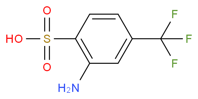 2-Amino-4-trifluoromethyl-benzenesulfonic acid_分子结构_CAS_1513-44-6)