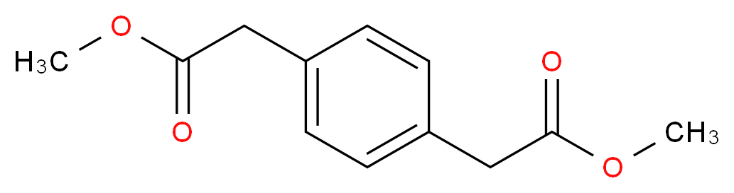 Dimethyl 2,2'-(1,4-phenylene)diacetate_分子结构_CAS_36076-25-2)