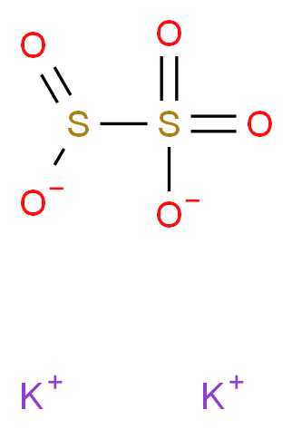 焦亚硫酸钾_分子结构_CAS_16731-55-8)