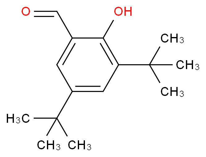 3,5-Bis(tert-butyl)-2-hydroxybenzaldehyde_分子结构_CAS_37942-07-7)