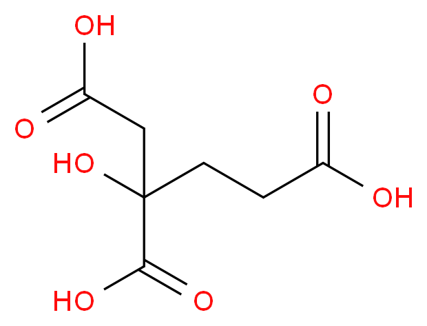 2-hydroxybutane-1,2,4-tricarboxylic acid_分子结构_CAS_3562-74-1