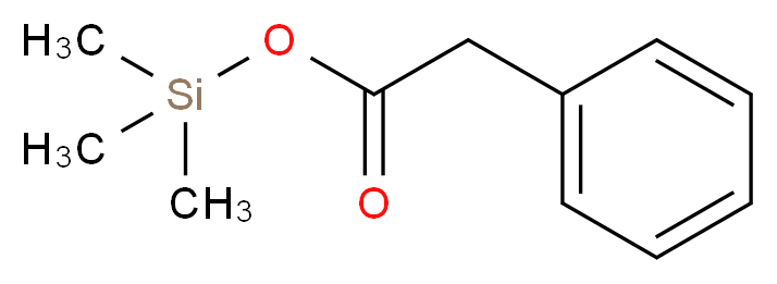 trimethylsilyl 2-phenylacetate_分子结构_CAS_2078-18-4