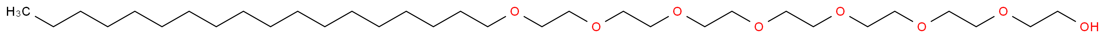 Polyoxyethylene (7) stearyl ether_分子结构_CAS_66146-84-7)
