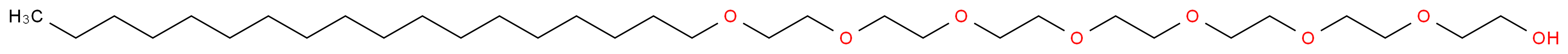 3,6,9,12,15,18,21-heptaoxanonatriacontan-1-ol_分子结构_CAS_66146-84-7