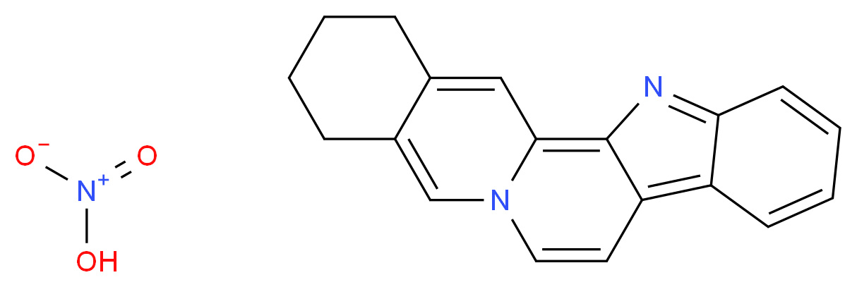 3,13-diazapentacyclo[11.8.0.0?,??.0?,?.0??,??]henicosa-1,3,5,7,9,11,14,20-octaene; nitric acid_分子结构_CAS_5436-46-4