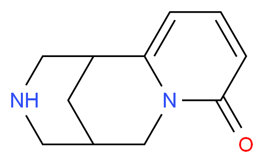7,11-diazatricyclo[7.3.1.0^{2,7}]trideca-2,4-dien-6-one_分子结构_CAS_485-35-8