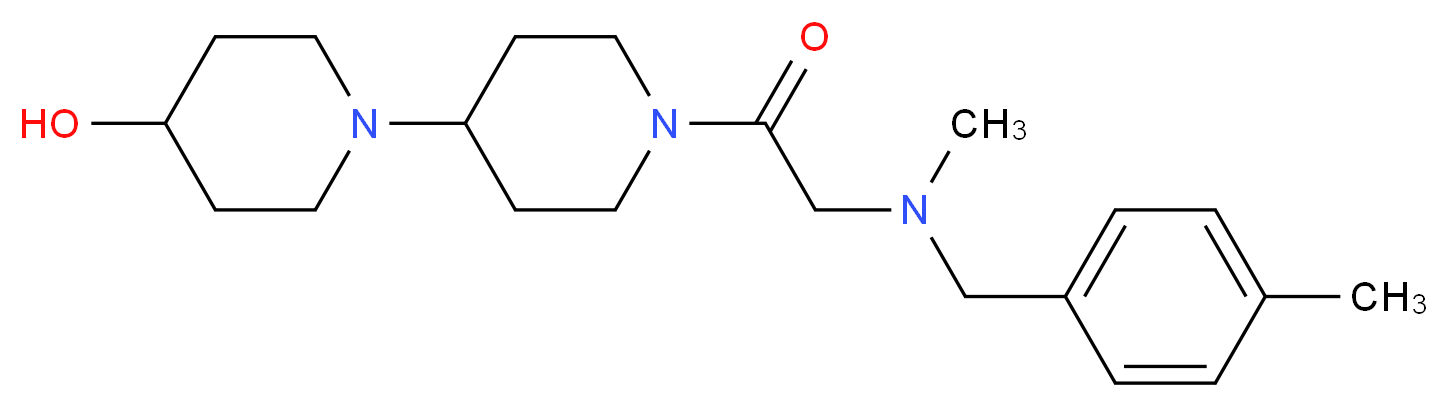 1'-[N-methyl-N-(4-methylbenzyl)glycyl]-1,4'-bipiperidin-4-ol_分子结构_CAS_)