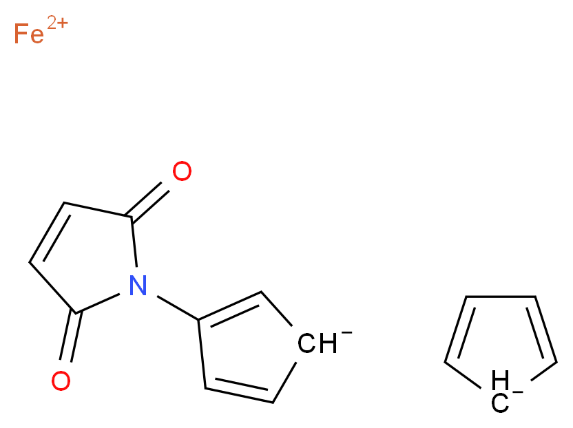 λ<sup>2</sup>-iron(2+) ion 3-(2,5-dioxo-2,5-dihydro-1H-pyrrol-1-yl)cyclopenta-2,4-dien-1-ide cyclopenta-2,4-dien-1-ide_分子结构_CAS_96483-68-0