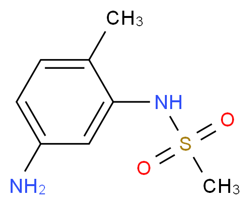 N-(5-amino-2-methylphenyl)methanesulfonamide_分子结构_CAS_56288-93-8