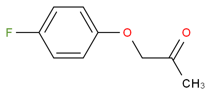 1-(4-fluorophenoxy)propan-2-one_分子结构_CAS_)
